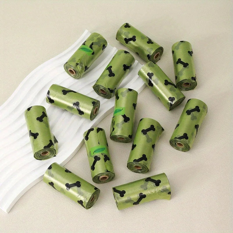Dog Waste Bags With Dispenser - 2 Rolls/30 Count, Leak-Proof Poop Bags For Outdoor Walks