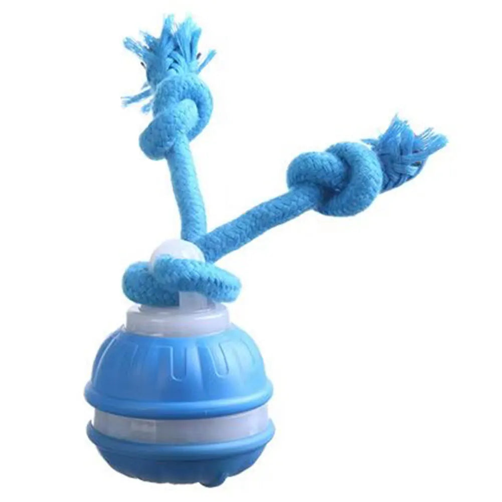 Interactive Dog Toys USB Rechargeable Motion Activated Dog Ball with Rope Active Rolling Ball for Medium Small Dogs Puppy