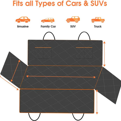 Car Pet Mat Rear Seat Protective Cover Waterproof And Thickened To Prevent Biting Oxford Cloth Fully Enclosed Anti-Dirty Mat