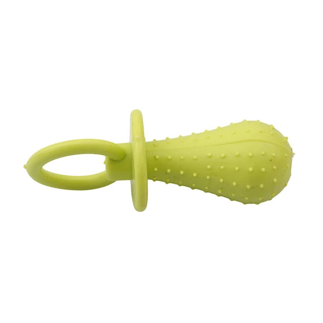 Pet Rubber Pacifier Dog Toy Interactive Rubber Soother Pet Dog Cat Puppy Elasticity Teeth Dog Chew Toys Tooth Cleaning Toy