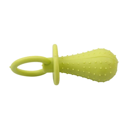 Pet Rubber Pacifier Dog Toy Interactive Rubber Soother Pet Dog Cat Puppy Elasticity Teeth Dog Chew Toys Tooth Cleaning Toy