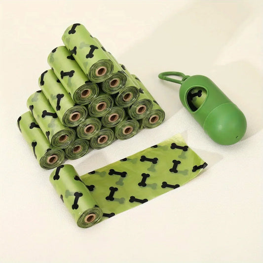 Dog Waste Bags With Dispenser - 2 Rolls/30 Count, Leak-Proof Poop Bags For Outdoor Walks